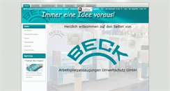 Desktop Screenshot of beck-absaugung.de