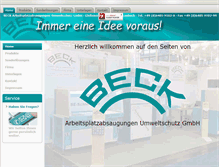 Tablet Screenshot of beck-absaugung.de